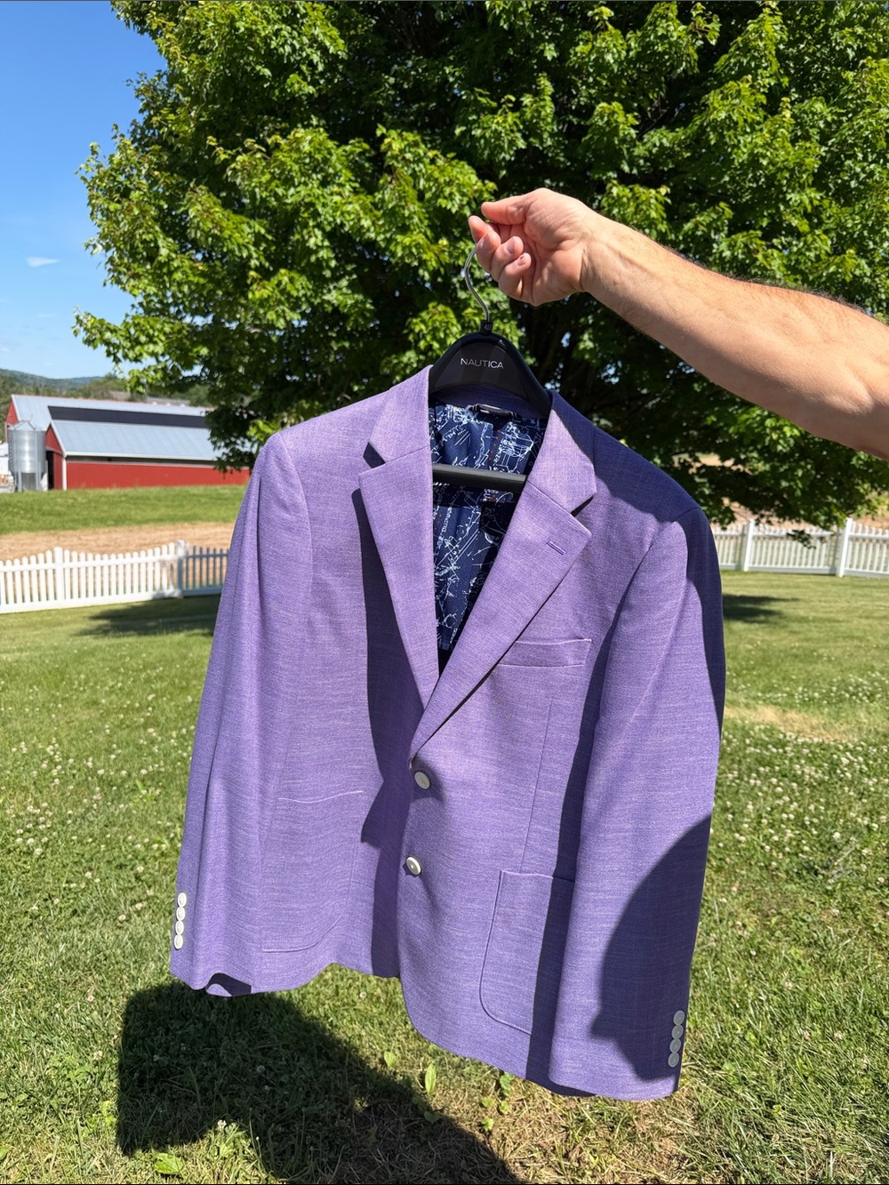 Nautica Men’s Lavender Two-Button Sport Coat